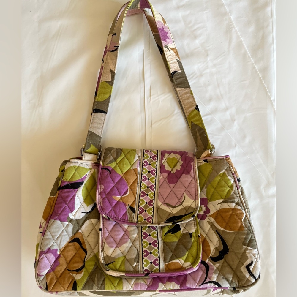 Floral Quilted Shoulder Bag